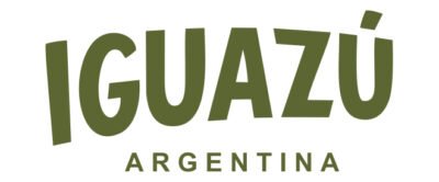 Logotipo de Iguazú Argentina en letras verdes