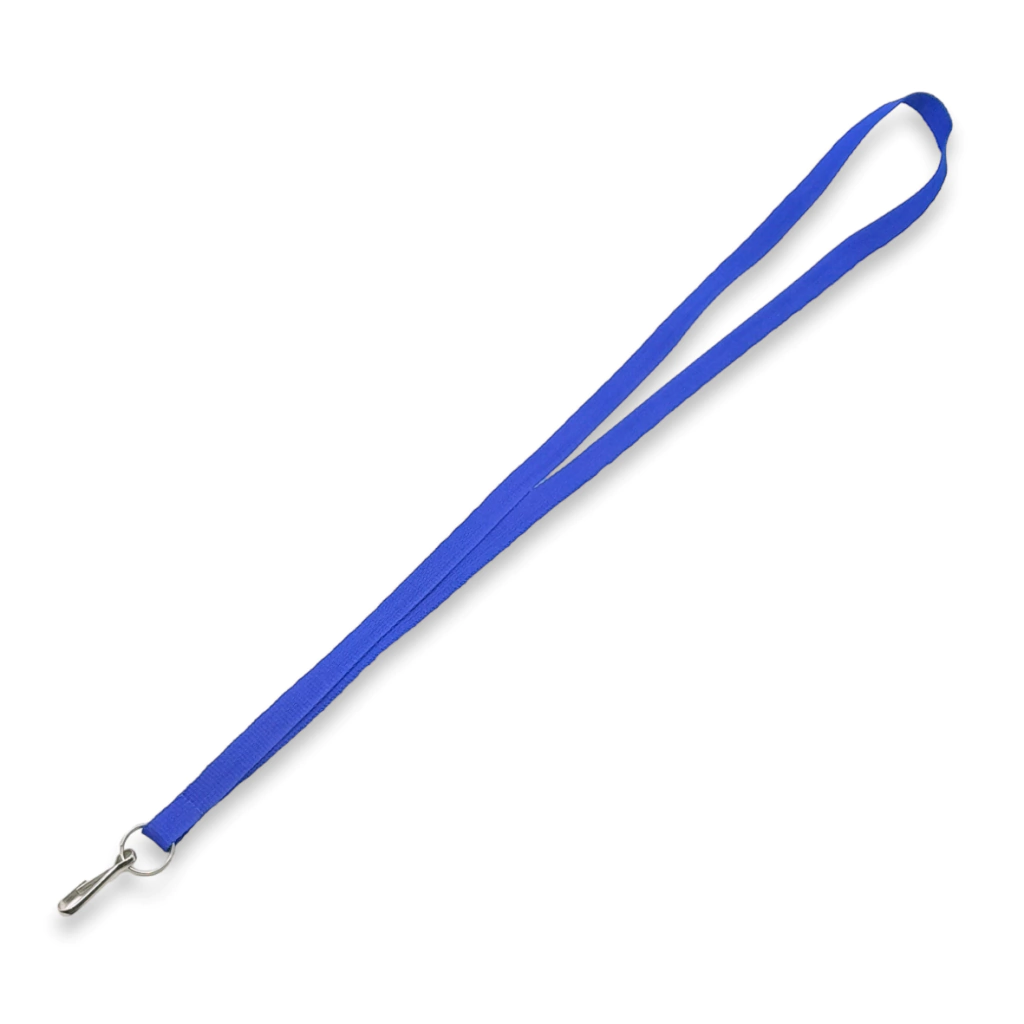 767-cp10aa-azul-lisa1-1f1f2cf4963415b42916775949436202-1024-1024.webp Cintas Porta credencial de Poliester Azul 10mm con Aro y Anzuelo - Imagen 1