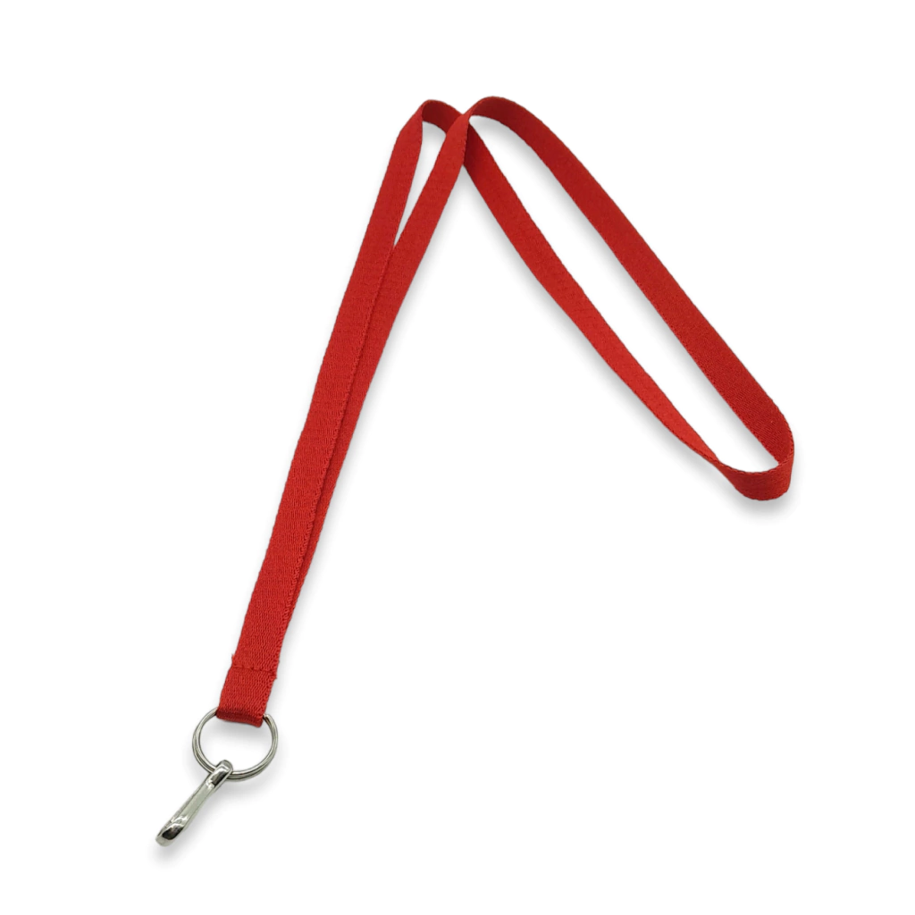 767-cp10aa-rojo-lisa1-b6e44a252f8dab33c116775951526299-1024-1024.webp Cintas Porta credencial de Poliester Rojo 10mm con Aro y Anzuelo - Imagen 1