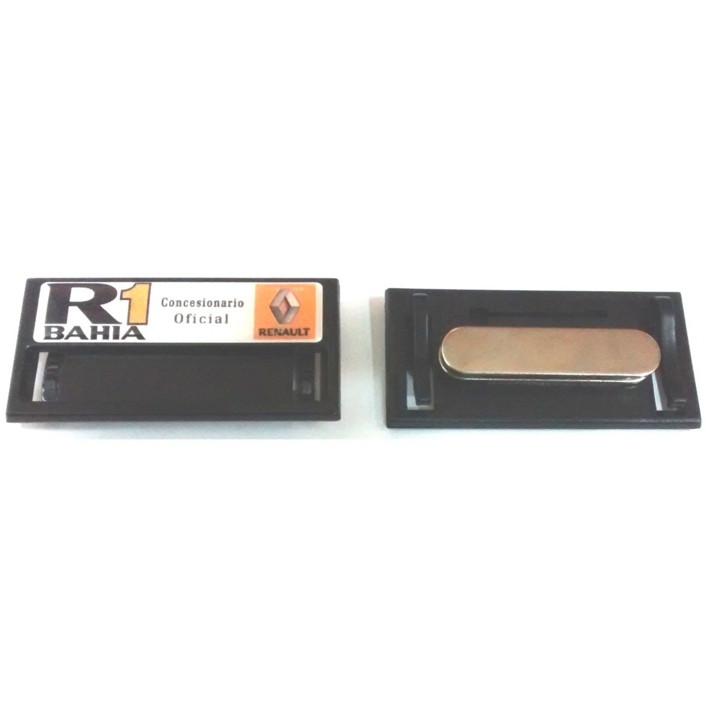 Identificador-plastico-negro-con-iman.jpg Identificador plástico (nombre intercambiable) con imán - Imagen 1